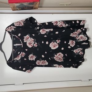 Hight low semi sheer top